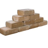 Tumbelwall getrommeld 30x20x10cm mont blanc