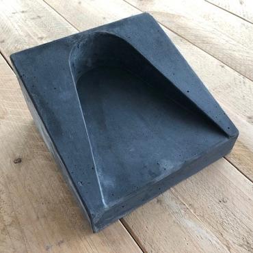 HA steen recht 24x24x5/13cm Antraciet