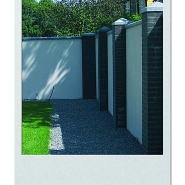 Paalmuts 50x50 zwart beton