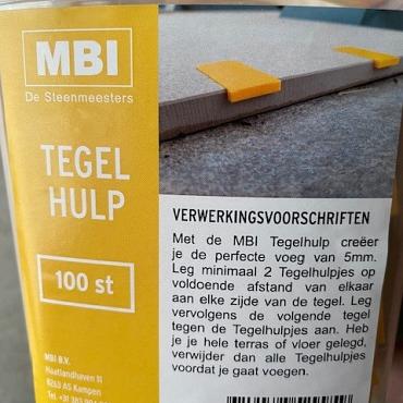 Mbi tegelhulp herbruikbaar, emmer 100 st. 5mm