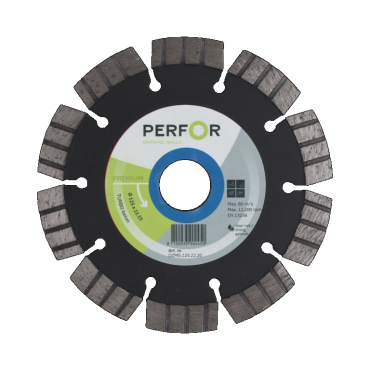Zaagblad TURBO beton, Ø125, asgat 22.0