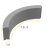 Bochtband 10x20x78,5 10 zwart h&d k