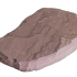 Gres rood flagstones stap (0.19-0.23m2) p/st