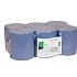 Midi poetspapier 150mtr x 20cm 2-laags cellulose blauw. 6 rollen